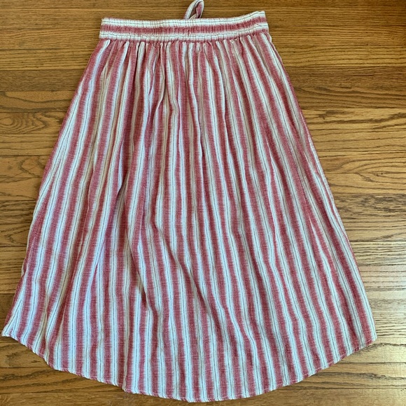Max Studio Midi Striped Skirt - Picture 5 of 6